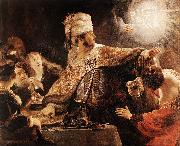 REMBRANDT Harmenszoon van Rijn Belshazzar's Feast painting